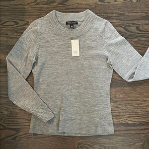 Banana Republic Gray merino Crew Sweater